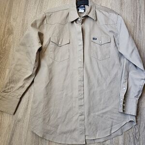 Khaki Men's Wrangler button up
